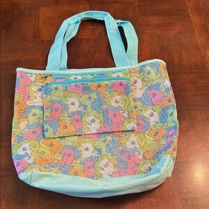 My Little Pony Carryall Tote with Separate Cosmetic Toiletry Bag